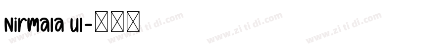 Nirmala Ul字体转换